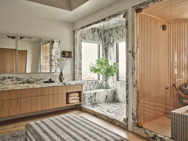 Villa Spa Serisi – Özel Mermer Duş Alanı & Sauna Kombin