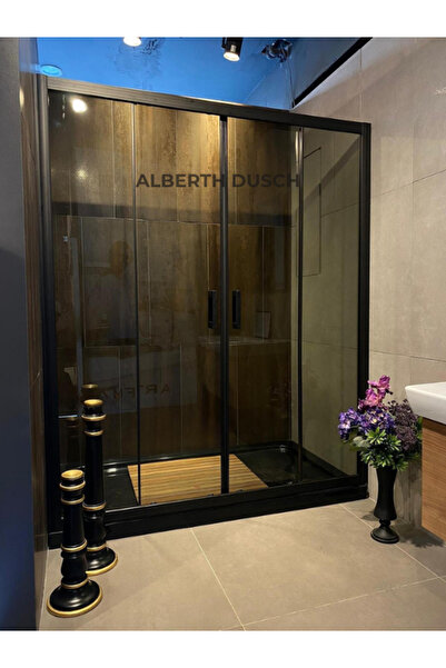 Siyah Profilli Füme Cam Duş Kabini – Lüks Seri
